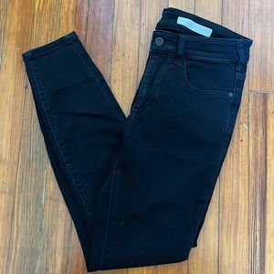 Pilcro High Rise Skinny Black Jeans Size 28